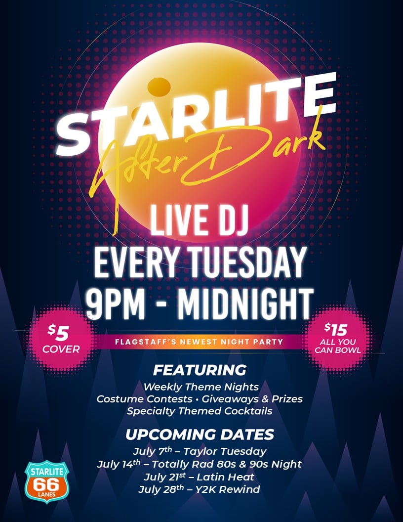 Starlite After Dark Live DJ Flyer